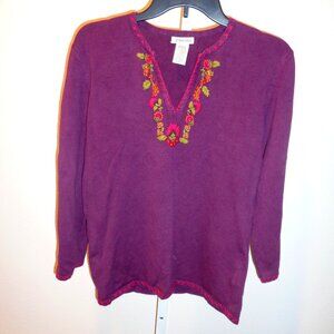 St. John Bay Women's Purple Shirt Size Medium